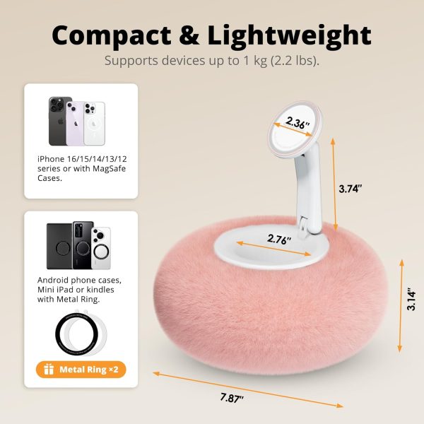 Supedesk Magnetic Phone Pillow Stand, Adjustable Phone Holde... - Image 4