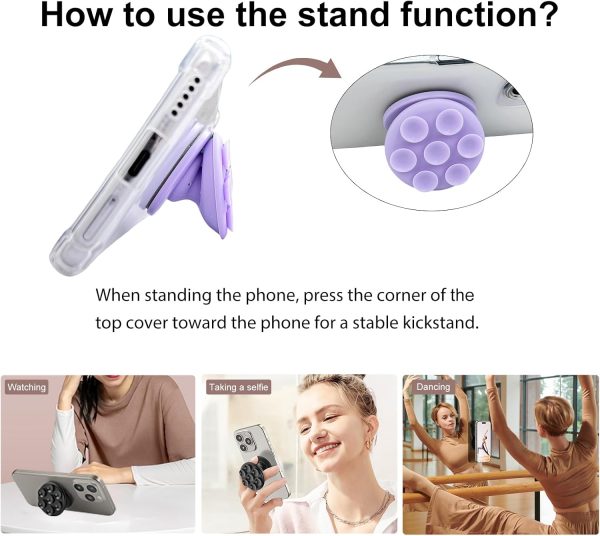 AUROX Expandable and Collapsible Phone Grip Stand Holder, Si... - Image 2