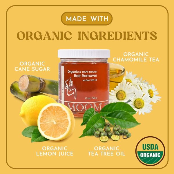 MOOM - Organic Hair Remover, All-Natural Sugar Wax for Sensi... - Image 6