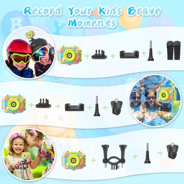CHAKEYAKE Kids Camera, 20MP 1080P Kids Digital Waterproof Ca... - Image 8