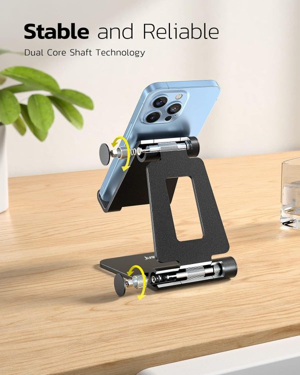 Nulaxy Dual Foldable Phone Stand for Desk, Fully Adjustable ... - Image 5