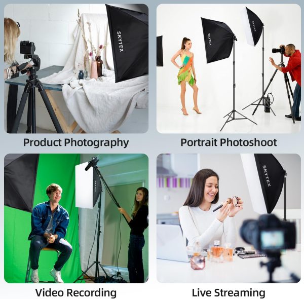 Softbox Lighting Kit, skytex Continuous Photography Lighting... - Image 7