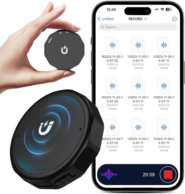 136GB (9600 Hour) Magnetic Voice Activated Recorder - Muluku...