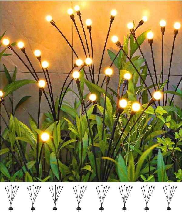 SIOTMERA 8 Count Solar Lights Outdoor Waterproof IPX5, Solar...