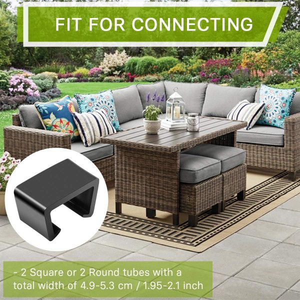 CoiTek 10 Pack Outdoor Patio Furniture Sofa Fasteners Clips ... - Image 7