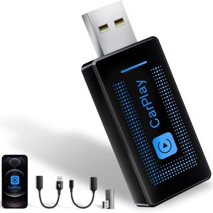 Wireless Carplay Adapter for iPhone,2024 Upgrade USB CarPlay...