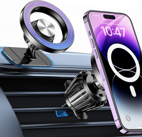 for Magsafe Car Mount【20 Strong Magnets 】Magnetic Phone Hold...