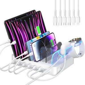 SooPii USB Charging Station Organizer for Multiple Devices, ...