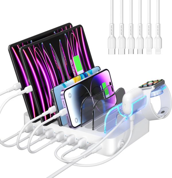 SooPii USB Charging Station Organizer for Multiple Devices, ...