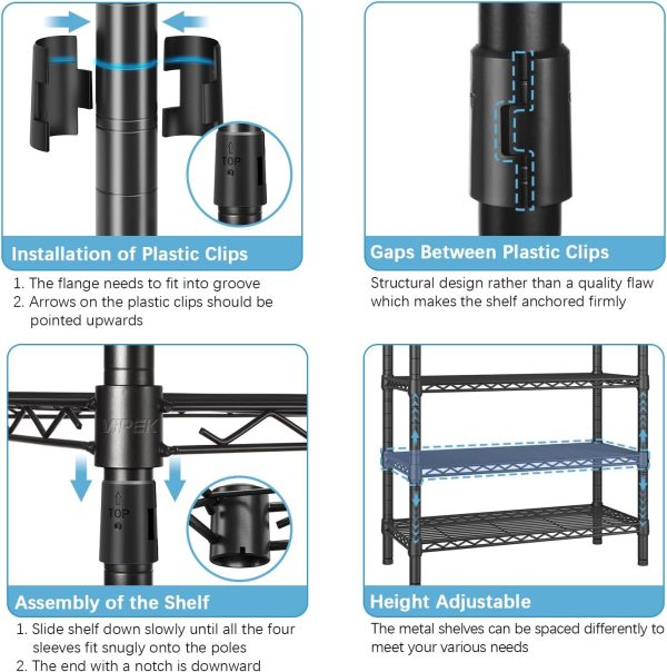 VIPEK R4 Garment Racks Heavy Duty Clothes Rack -620lb Capaci... - Image 7