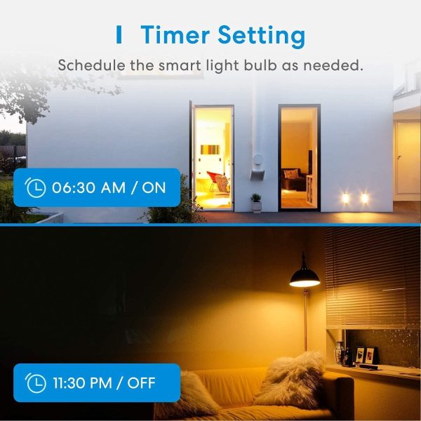 Smart Bulbs, meross Smart WiFi LED Bulbs Compatible with App... - Image 6