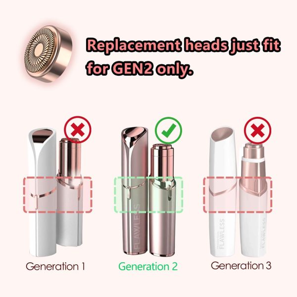 Generation 2 Replacement Heads for Flawless Facial Hair Remo... - Image 4