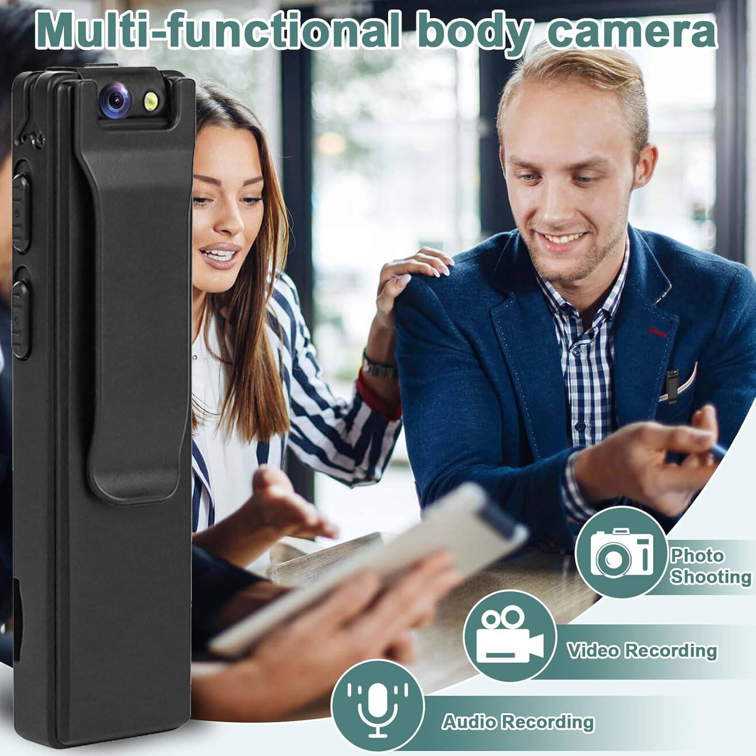 Mini Body Camera-Video Recording and Photo Taking, 1100mAh P…