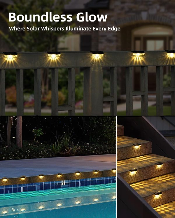 16Pack Solar Lights Outdoor Stair, IP65 Waterproof Solar Pow... - Image 3