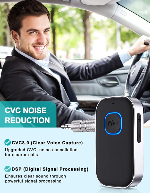 Bluetooth Car Adapter, WOCBUY 3.5mm AUX Bluetooth Receiver f... - Image 4
