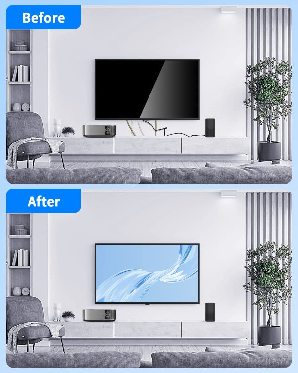 HAPYTHDA in Wall Cable Management Kit for TV, Recessed Outle... - Image 3