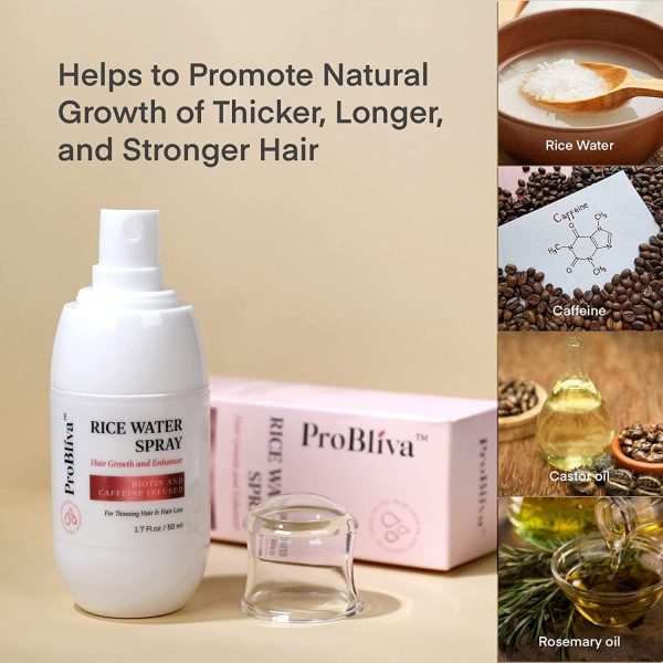 Hair Serum: Rice Water, Rosemary Oil, Castor Oil for Thicker... - Image 5