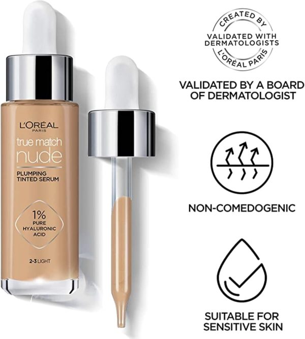 L’Oréal Paris True Match Nude Hyaluronic Tinted Serum, Tinte... - Image 5