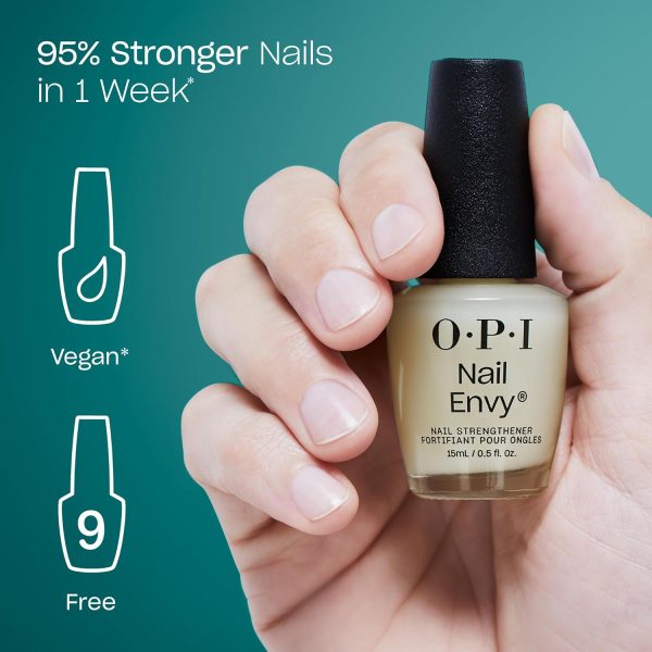 OPI Nail Envy Nail Strengthener | Clear & Opaque Crème Nail ... - Image 2