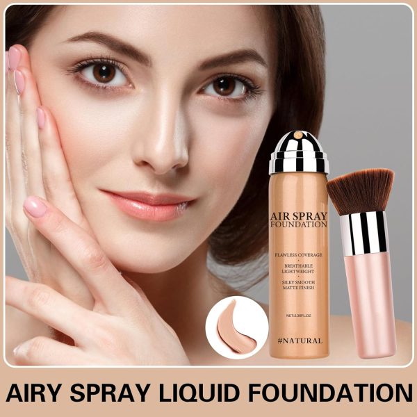 QIUFSSE Airbrush Foundation Makeup,Full Coverage Foundation ... - Image 2
