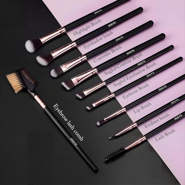 SOLVE Makeup Brushes, 16 Pcs Premium Synthetic Makeup Brush ... - Image 5