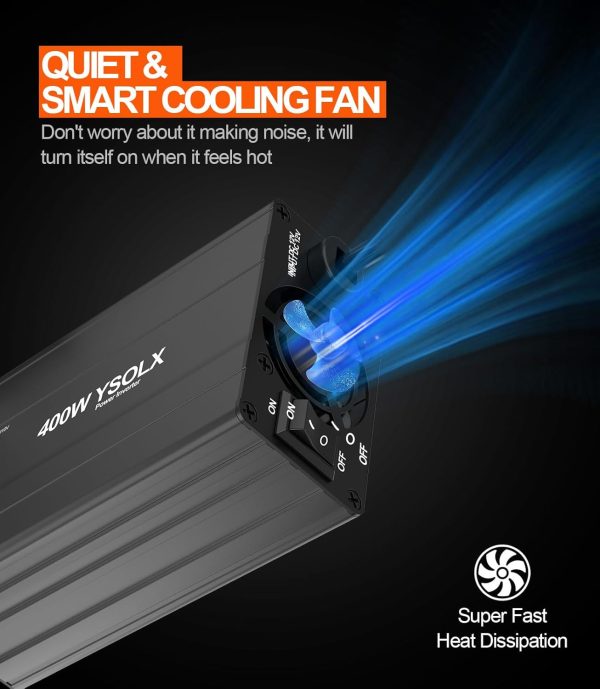 YSOLX 400W Car Power Inverter, Cigarette Lighter Adapter to ... - Image 6