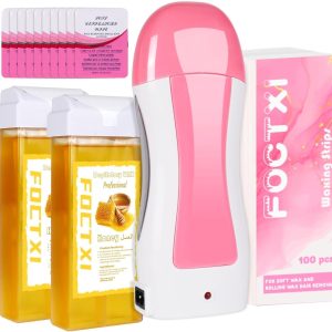 FOCTXI Roll On Wax kit, Wax Roller Kit for Hair Removal, Wax...