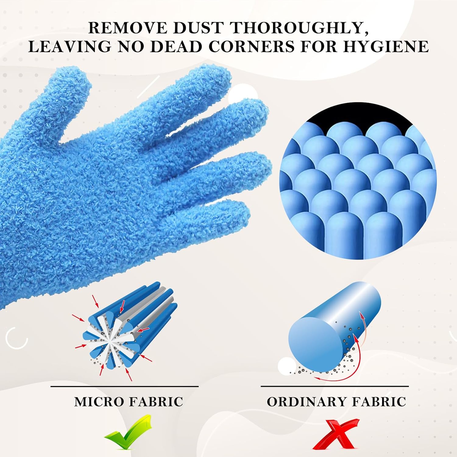 EvridWear Microfiber Auto Dusting Cleaning Gloves for Cars a…