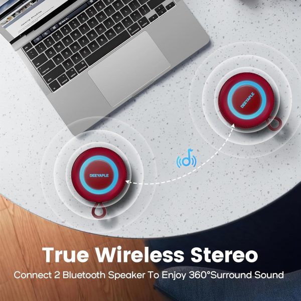 Deeyaple Portable Bluetooth Speaker, IP67 Waterproof Mini Bl... - Image 6