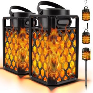 Outdoor Bluetooth Speakers, Led Flame Torch Lantern, Waterpr...