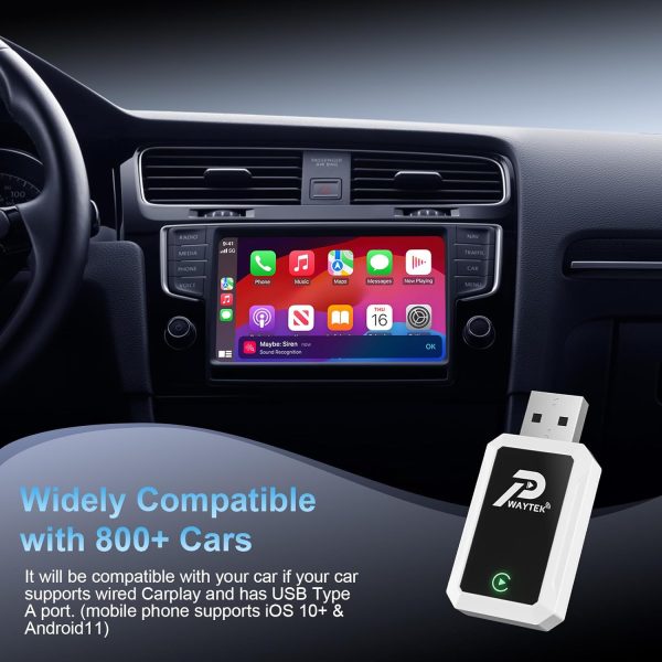 Wireless CarPlay Adapter for Apple iPhone/Android Auto, 2 in... - Image 3