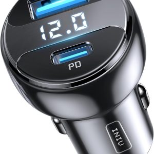 INIU Car Charger USB C, 66W Total Fast Charging Car Charger,...