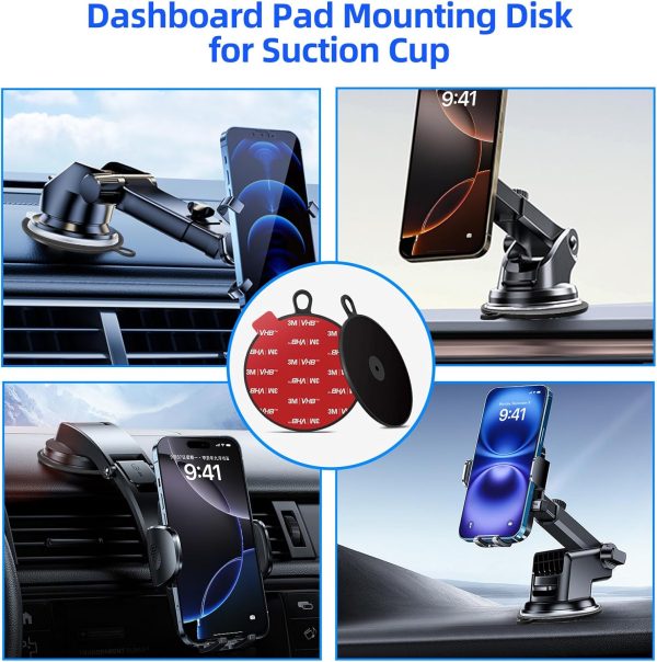 Dashboard Pad Mounting Disk for Suction Cup, Large Plastic 3... - Image 5