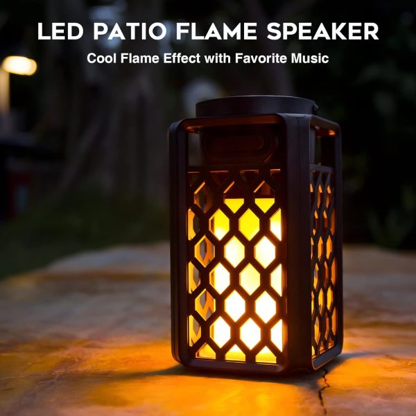 Outdoor Bluetooth Speakers, Led Flame Torch Lantern, Waterpr... - Image 2
