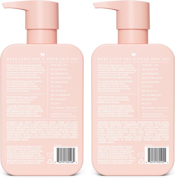 MONDAY HAIRCARE Curl Define Shampoo + Conditioner Set (2 Pac... - Image 2