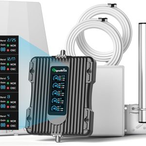 Cell Phone Booster for Home with LCD Display,Five-Band Cell ...