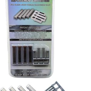 Premium Omnishaver Replacement Cartridge Refill Kit with Bla...