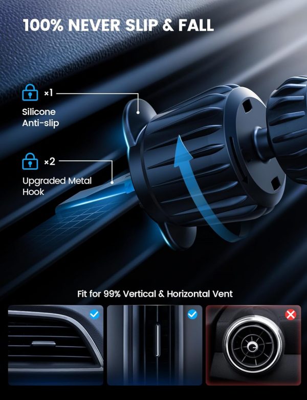 Lamicall 15W for Magsafe Car Mount Charger - Wireless Vent &... - Image 7