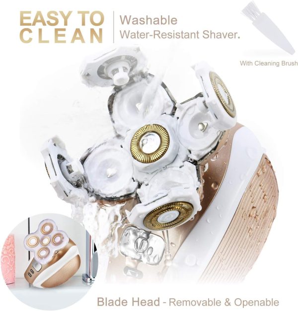 Women Waterproof Painless Hair Remover Electric Cordless Sha... - Image 4