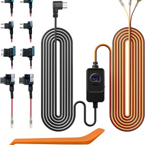 REDTIGER Dash Cam Acc Multi-Size Hardwire Kit with Voltage I...