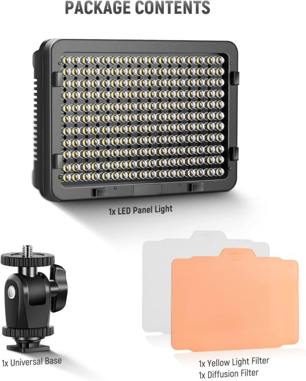 Neewer Photo Studio 176 LED Ultra Bright Dimmable on Camera ... - Image 8