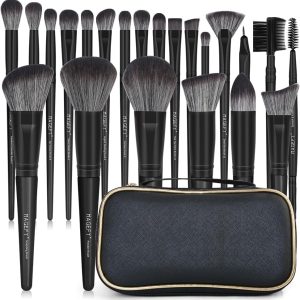 MAGEFY 22 Pcs Makeup Brushes with Case, Professional Makeup ...