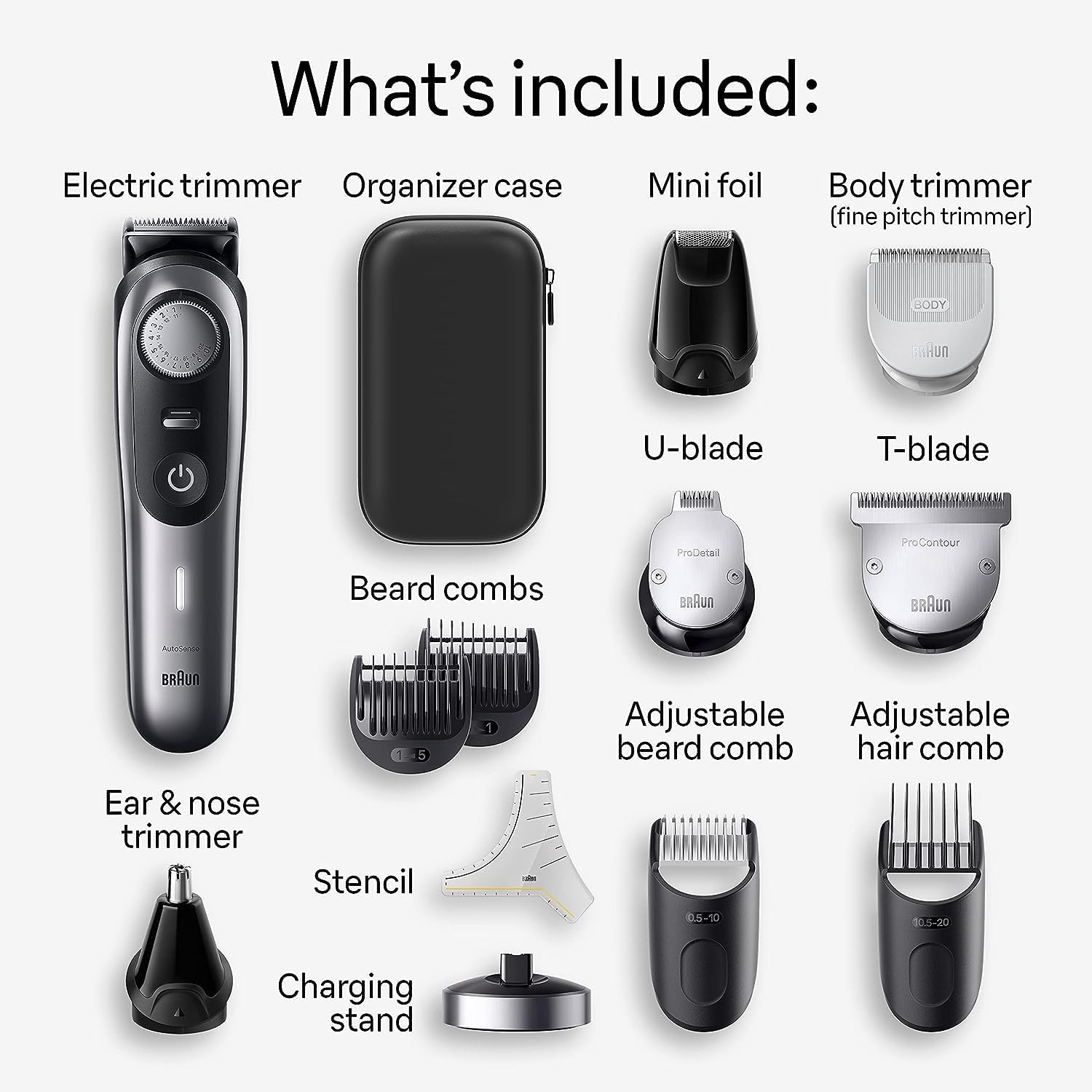 Braun All-In-One Style Kit Series 9 9440, 13-in-1 Trimmer fo…