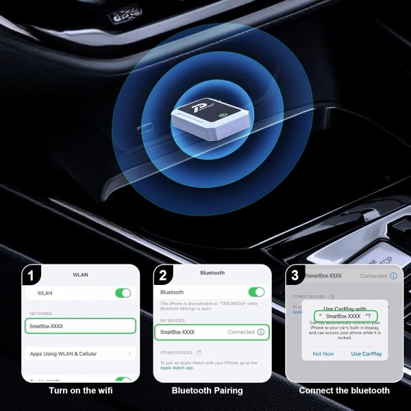 Wireless CarPlay Adapter for Apple iPhone/Android Auto, 2 in... - Image 2