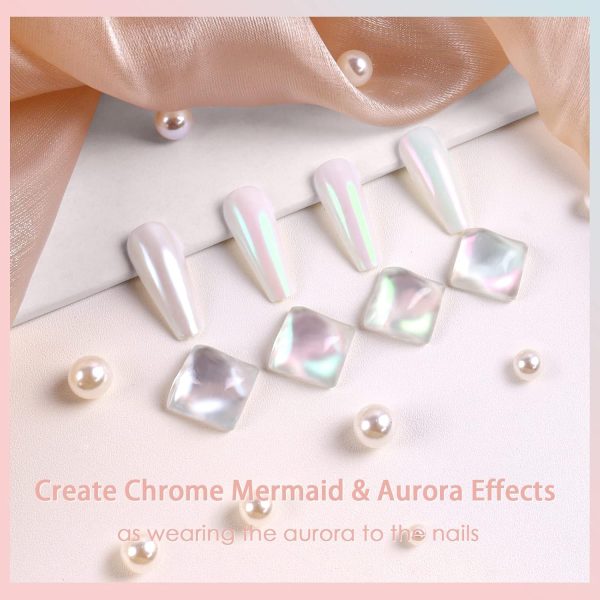 Allstarry Chrome Nail Powder Metallic Mirror Effect Pigment ... - Image 2