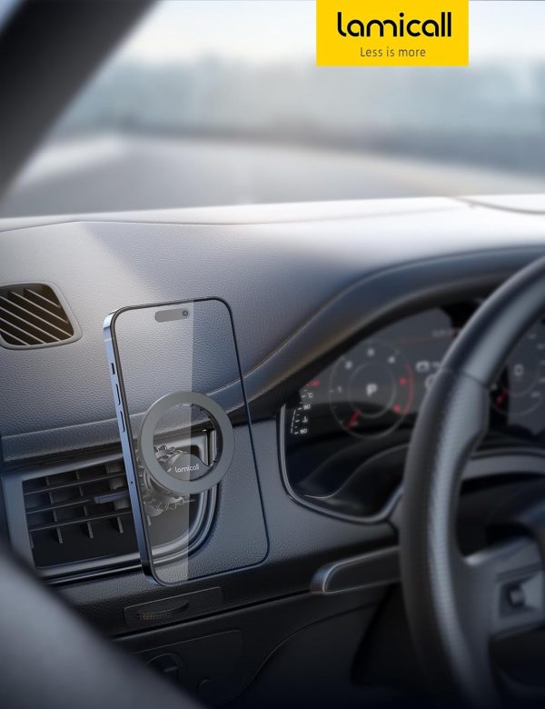 Lamicall 2Packs Magnetic Phone Holder Car,Air Vent Cell Phon... - Image 5