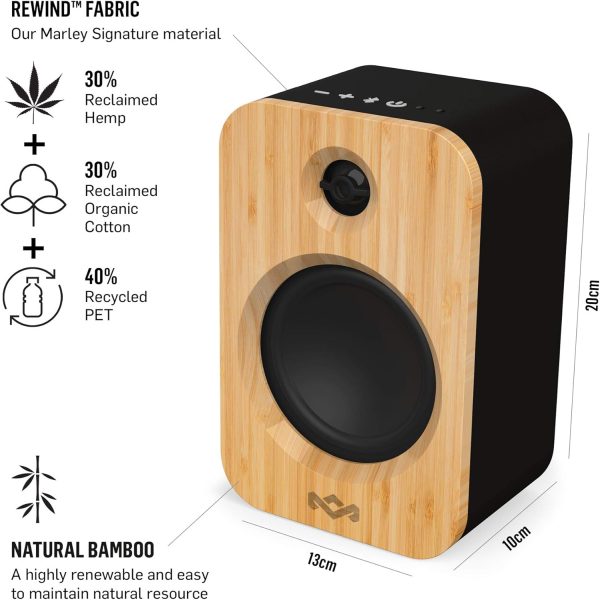House of Marley Get Together Duo, Powerful Bookshelf Speaker... - Image 3