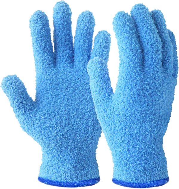 EvridWear Microfiber Auto Dusting Cleaning Gloves for Cars a...