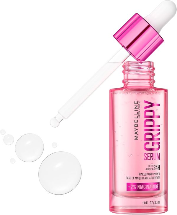 Maybelline Grippy Serum Primer, Hydrating Makeup Primer with...