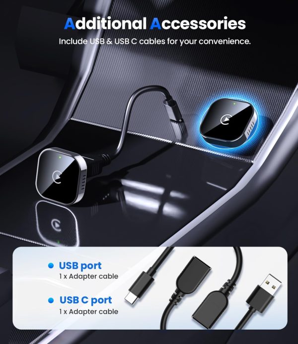 Teeran Wireless CarPlay Adapter 2025 Upgrade Wired CarPlay t... - Image 9